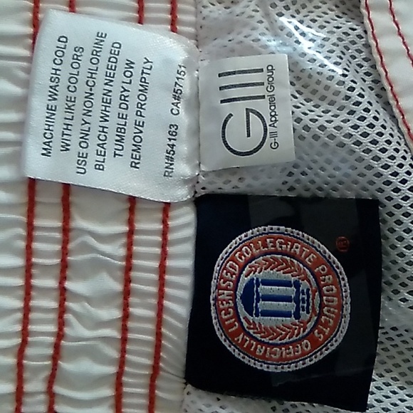 G III NCAA Georgia Bulldogs Mesh Lined Colorblock Swim Trunks Sz Medium - Picture 5 of 8